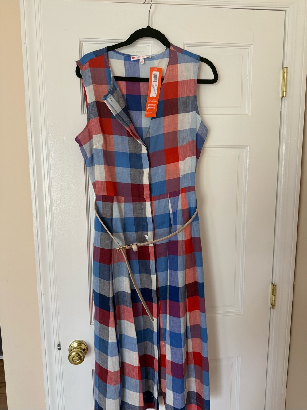 Jude Connally Multi-Color Plaid Sleeveless Dress - Picture 3 of 5